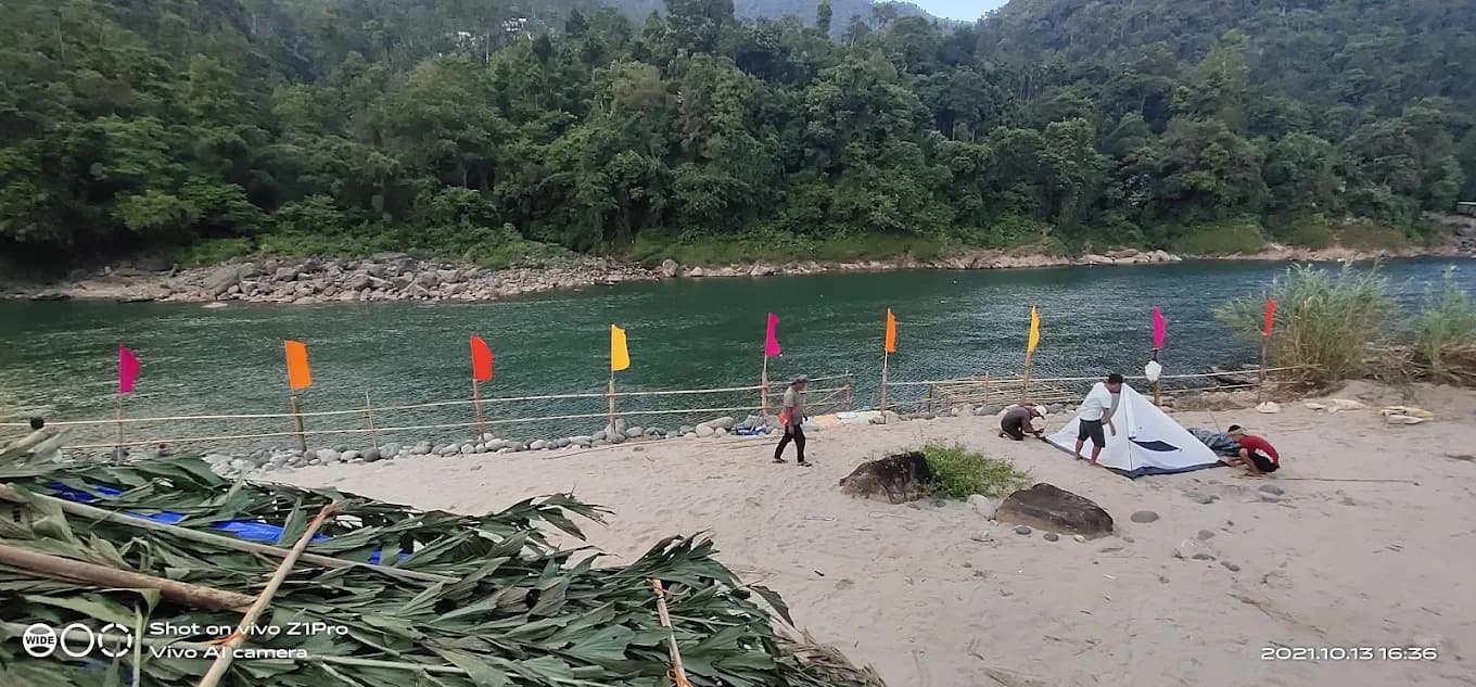 Peaceful campsite at Frankenstein Adventure Camp in Darrang